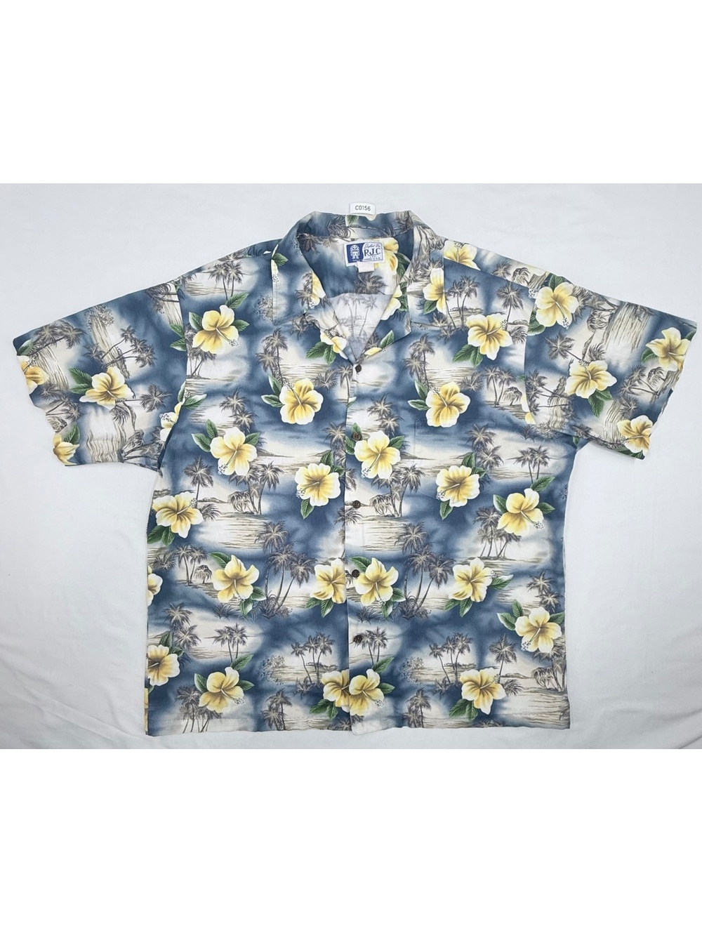 RJC Ltd. Men's Hawaiian Shirt 3XL Tropical Floral Print Made in Hawaii